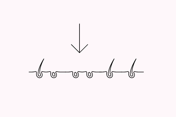 Das Bild zeigt auf, dass das temporäre Tattoo von minink auf einer glatten Hautstelle aufgetragen werden sollte