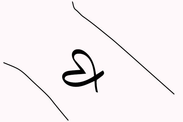 Das Bild zeigt das entwickelte 2-Wochen Herz Tattoo von minink