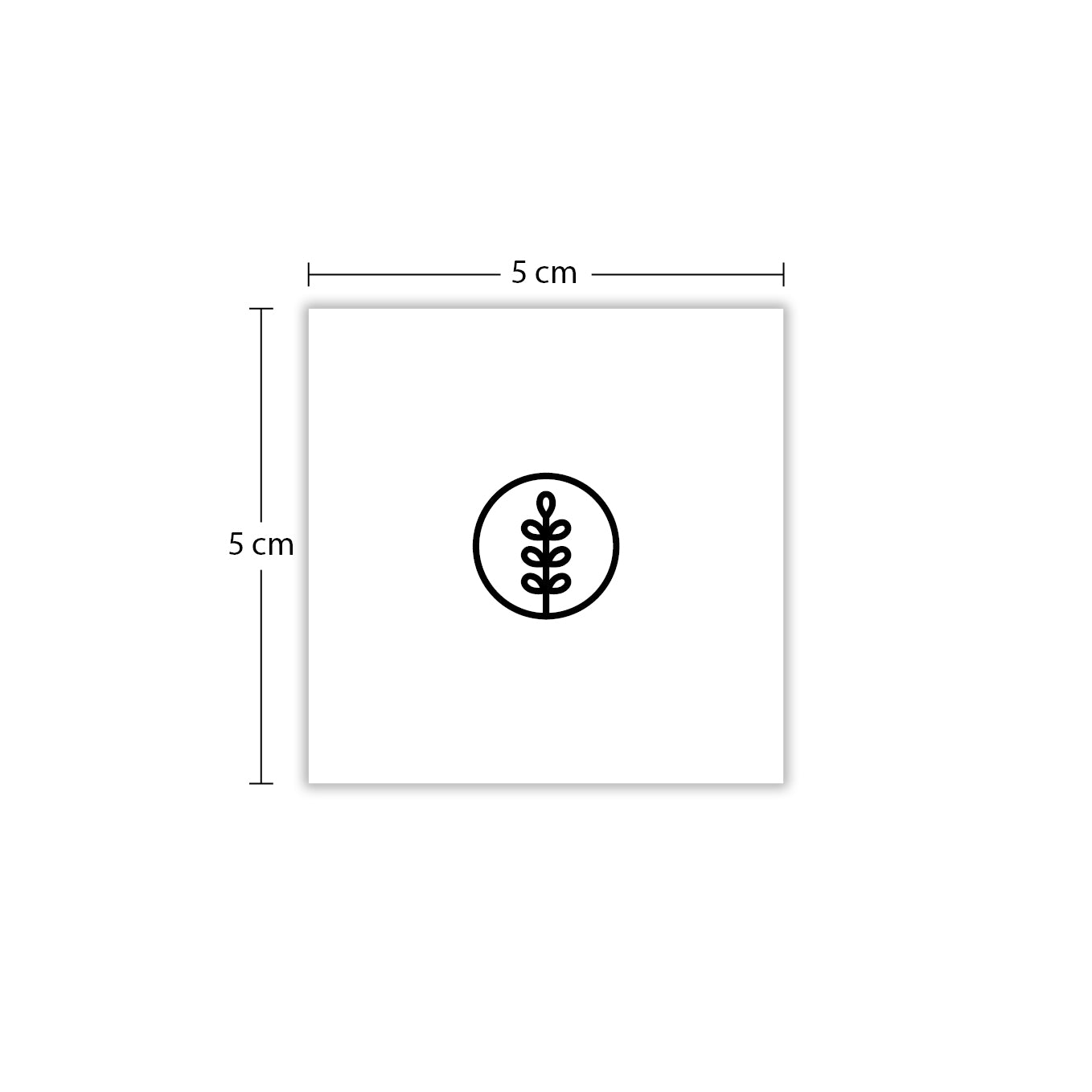 Temporäres Tattoo von minink: Zweig im Kreis