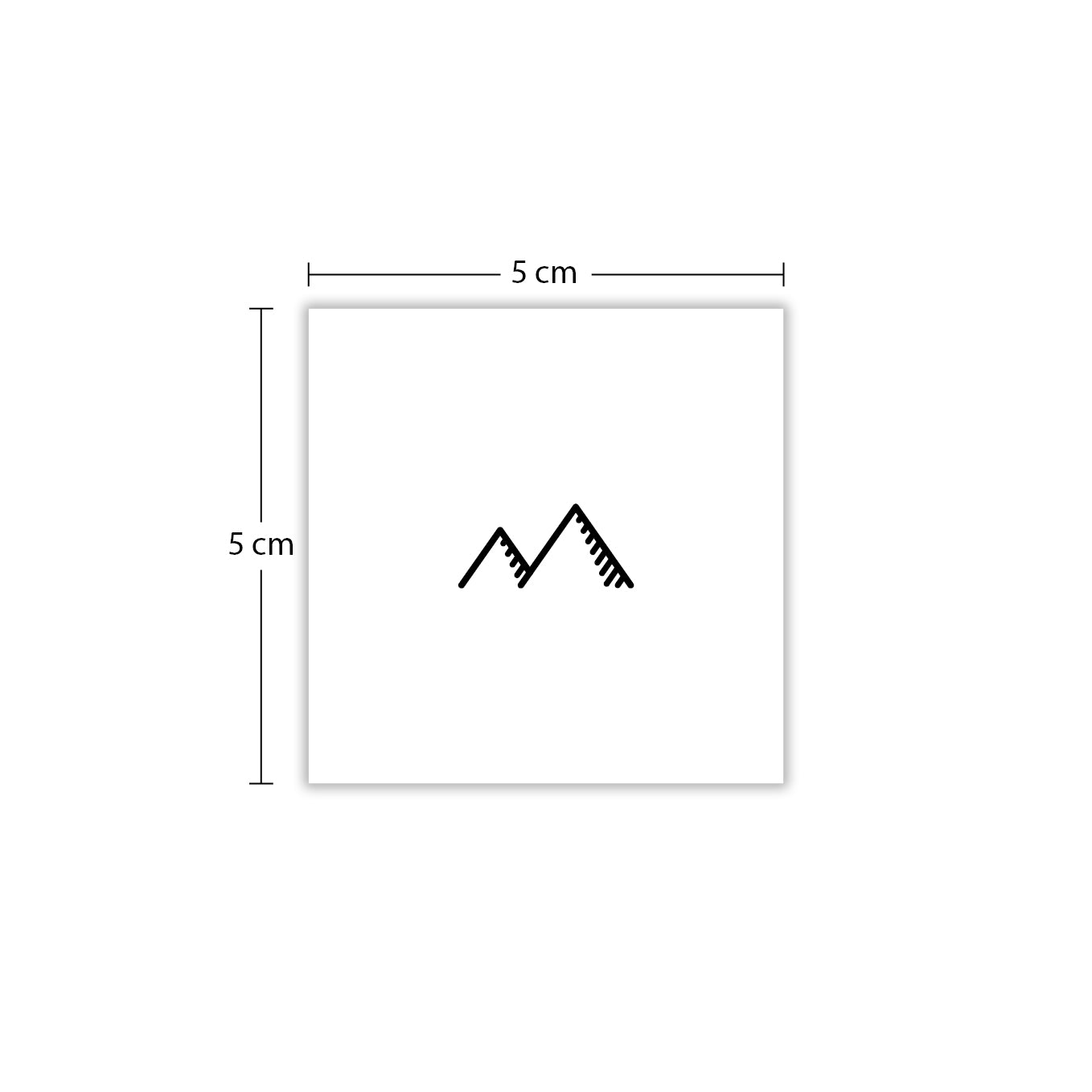 Temporäres Tattoo von minink: Minimalistische Berge