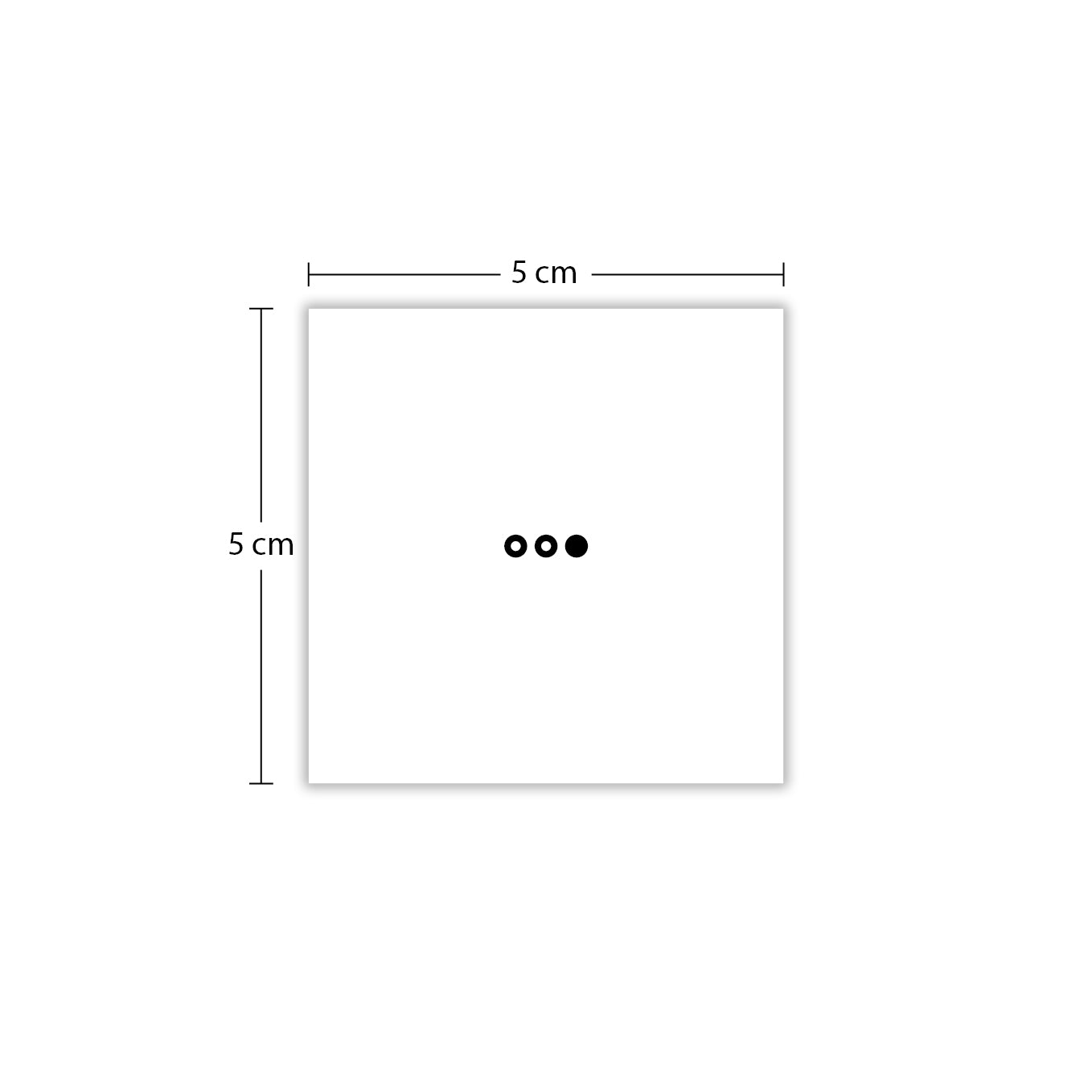 Temporäres Tattoo von minink: Drei kleine Punkte