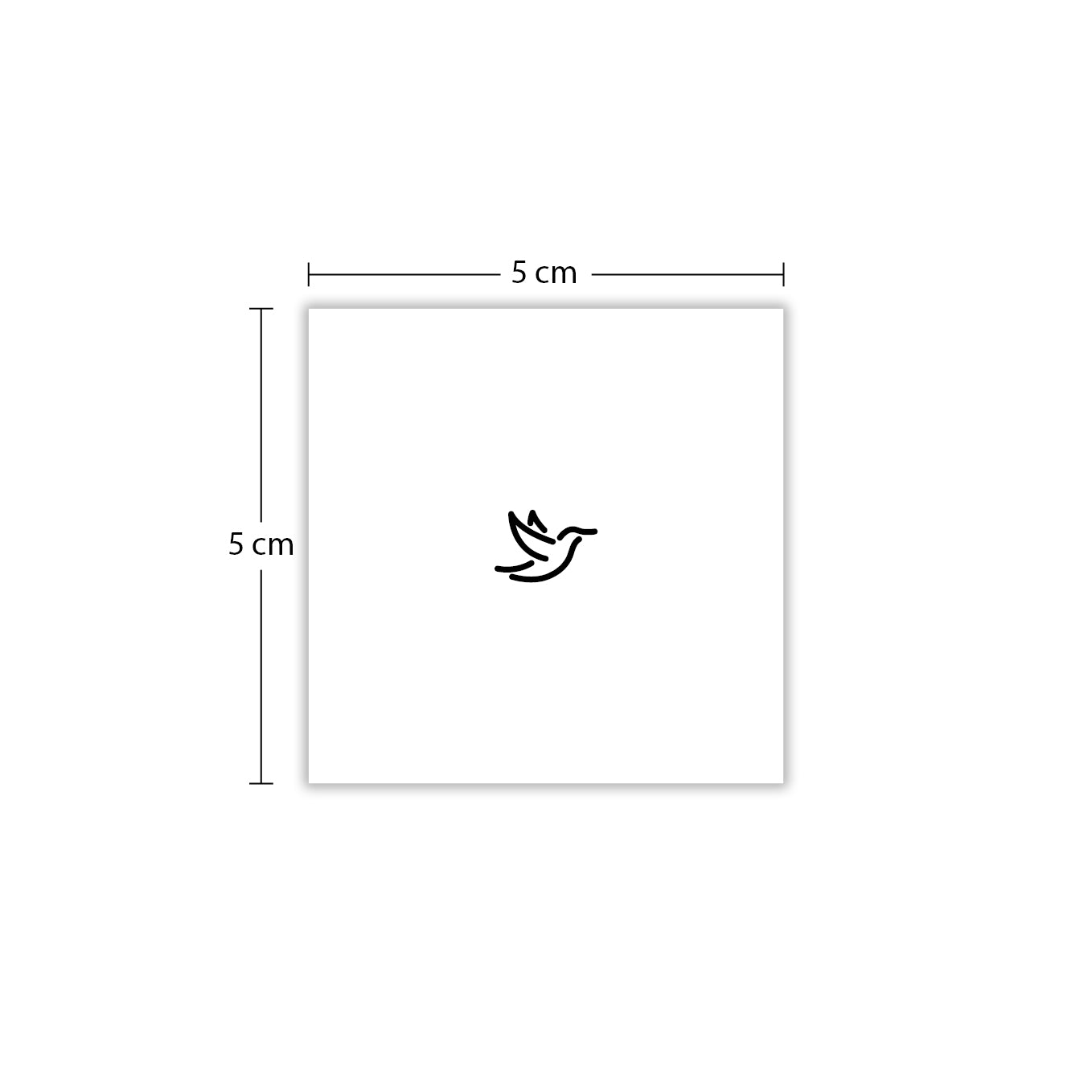 Temporäres Tattoo von minink: Abstrakte Taube