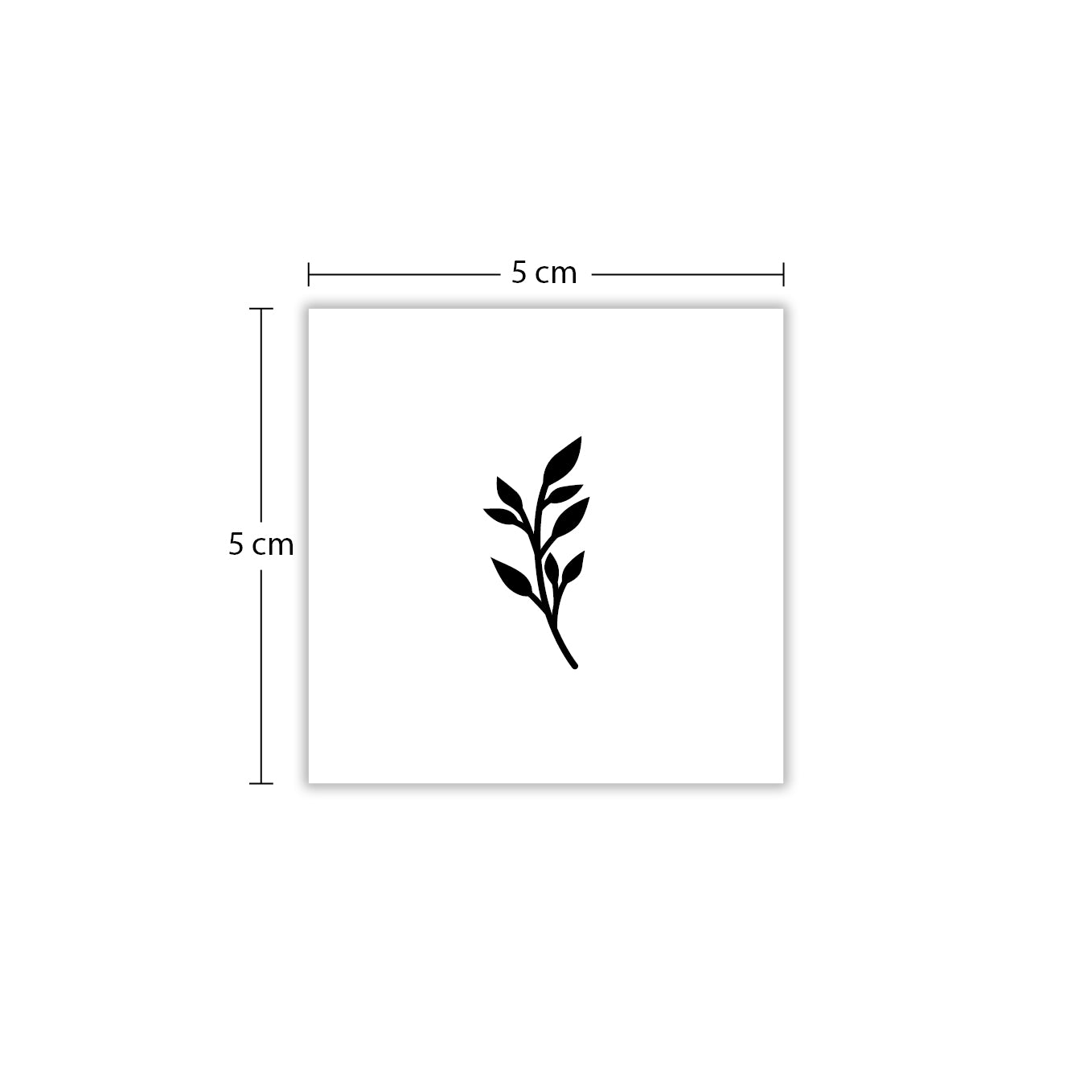 Temporäres Tattoo von minink: Kurzer Zweig