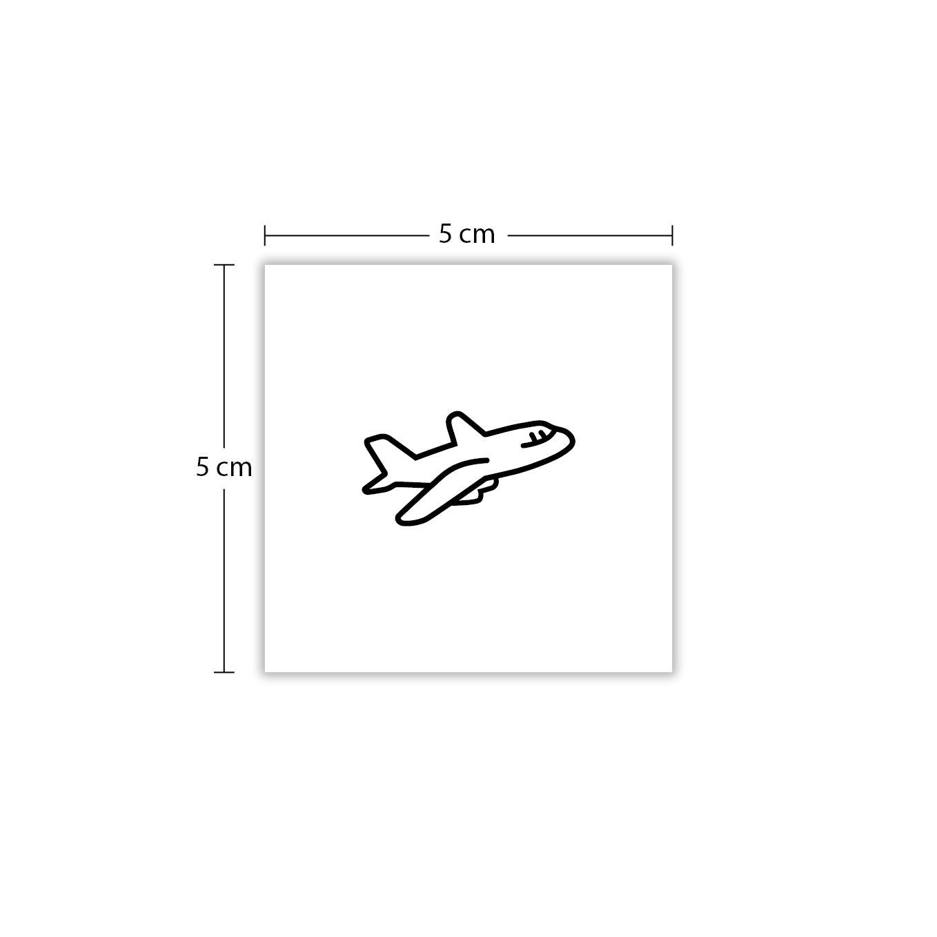 Temporäres Tattoo von minink: Niedliches Flugzeug