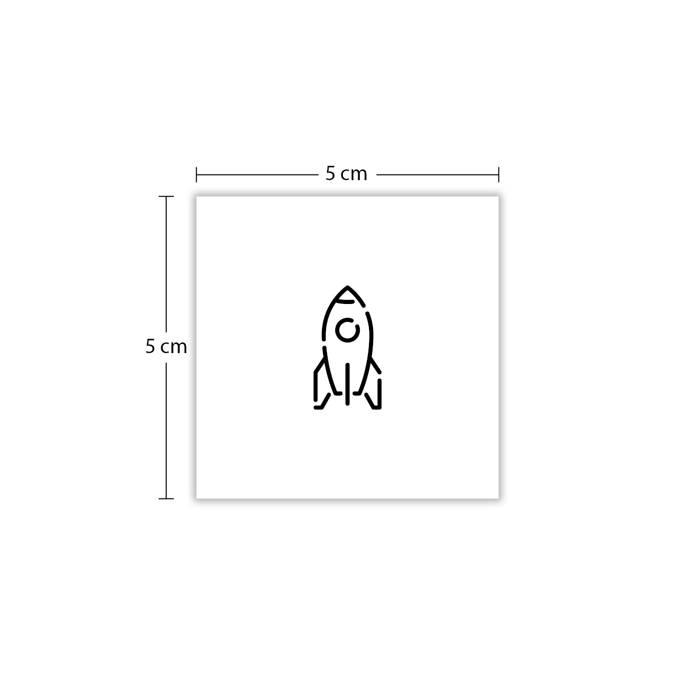Temporäres Tattoo von minink: Rakete