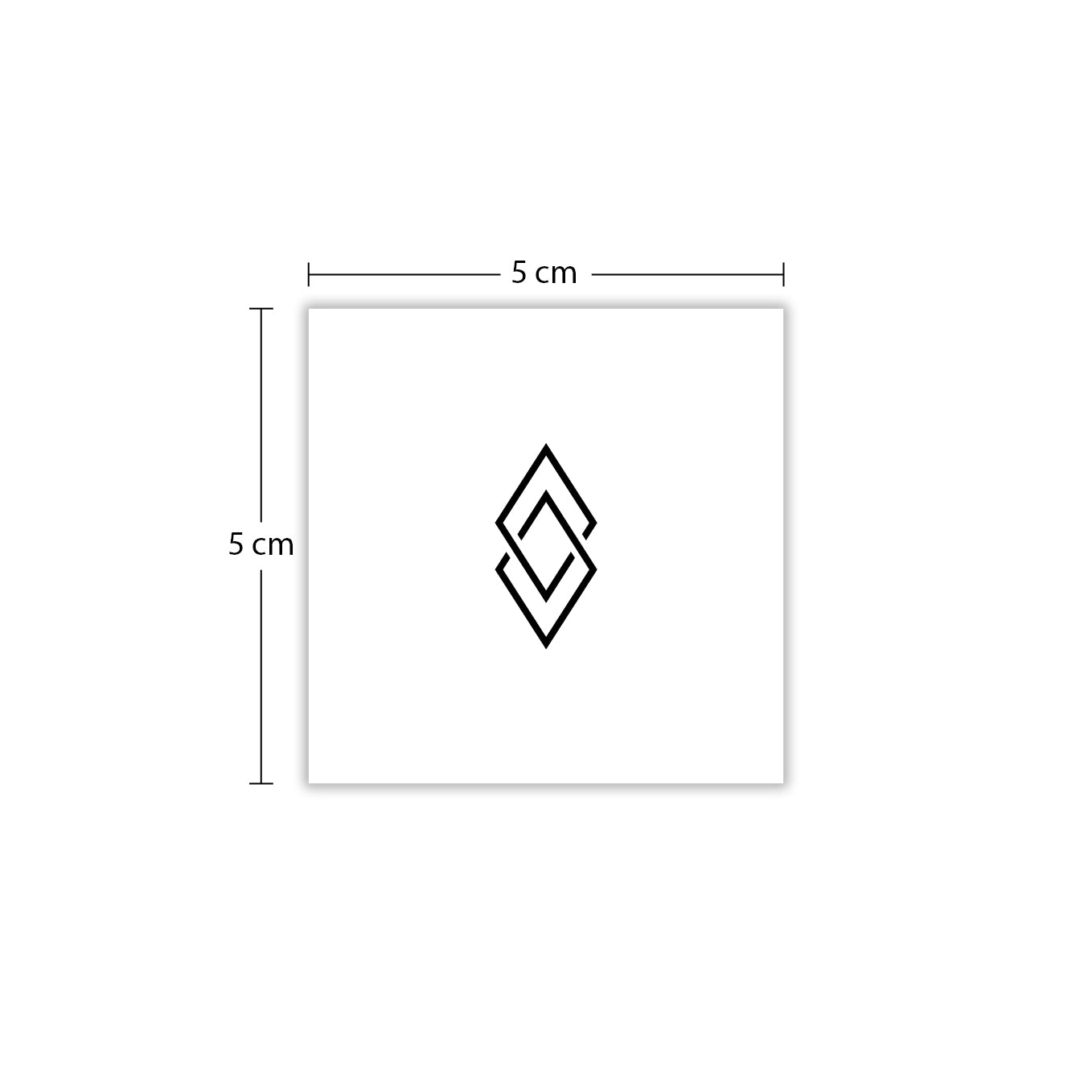 Temporäres Tattoo von minink: Zwei Rauten