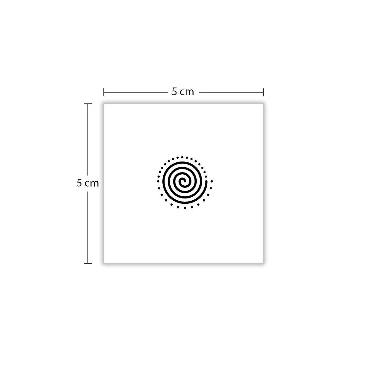 Spiral with dots