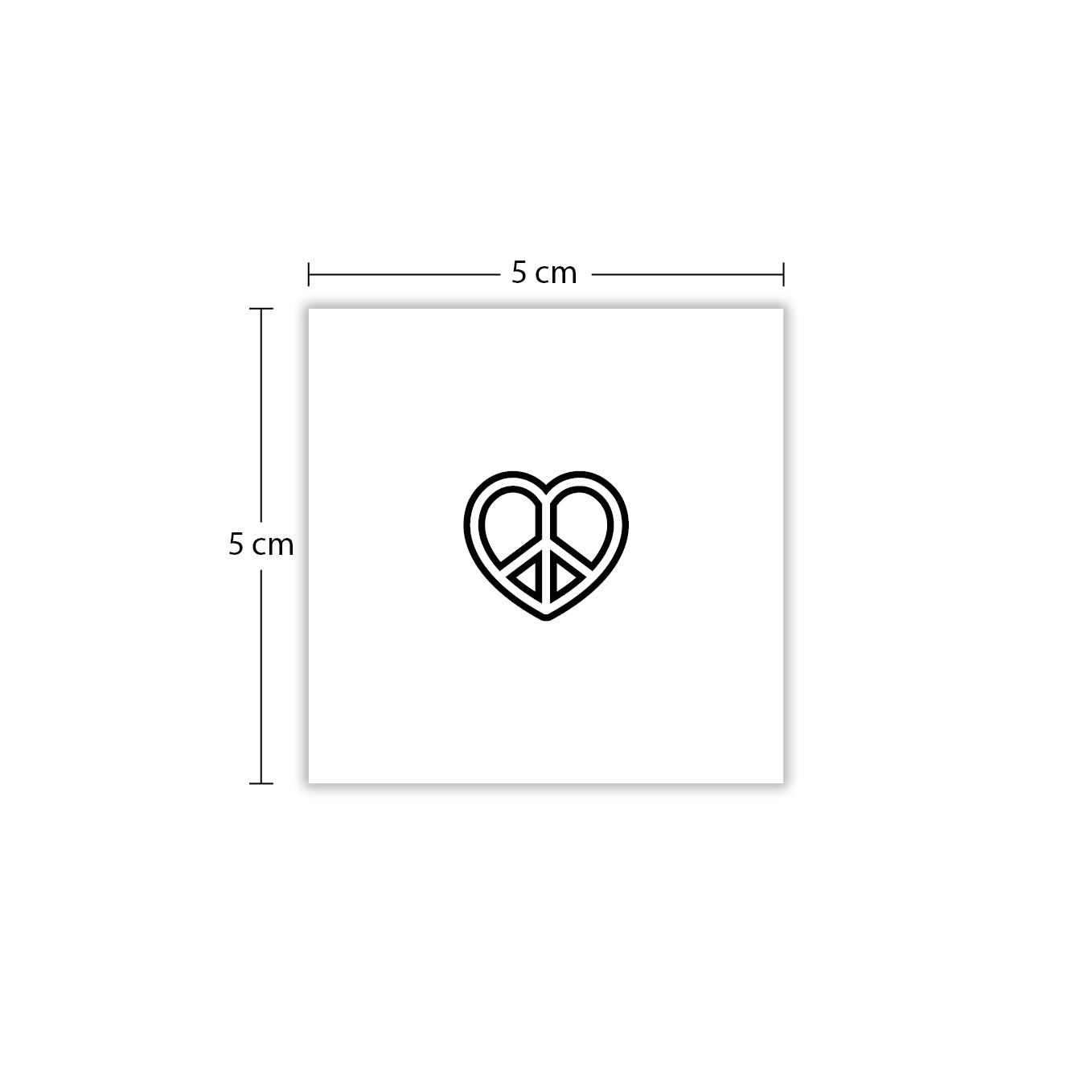 Temporäres Tattoo von minink: Herz Peace