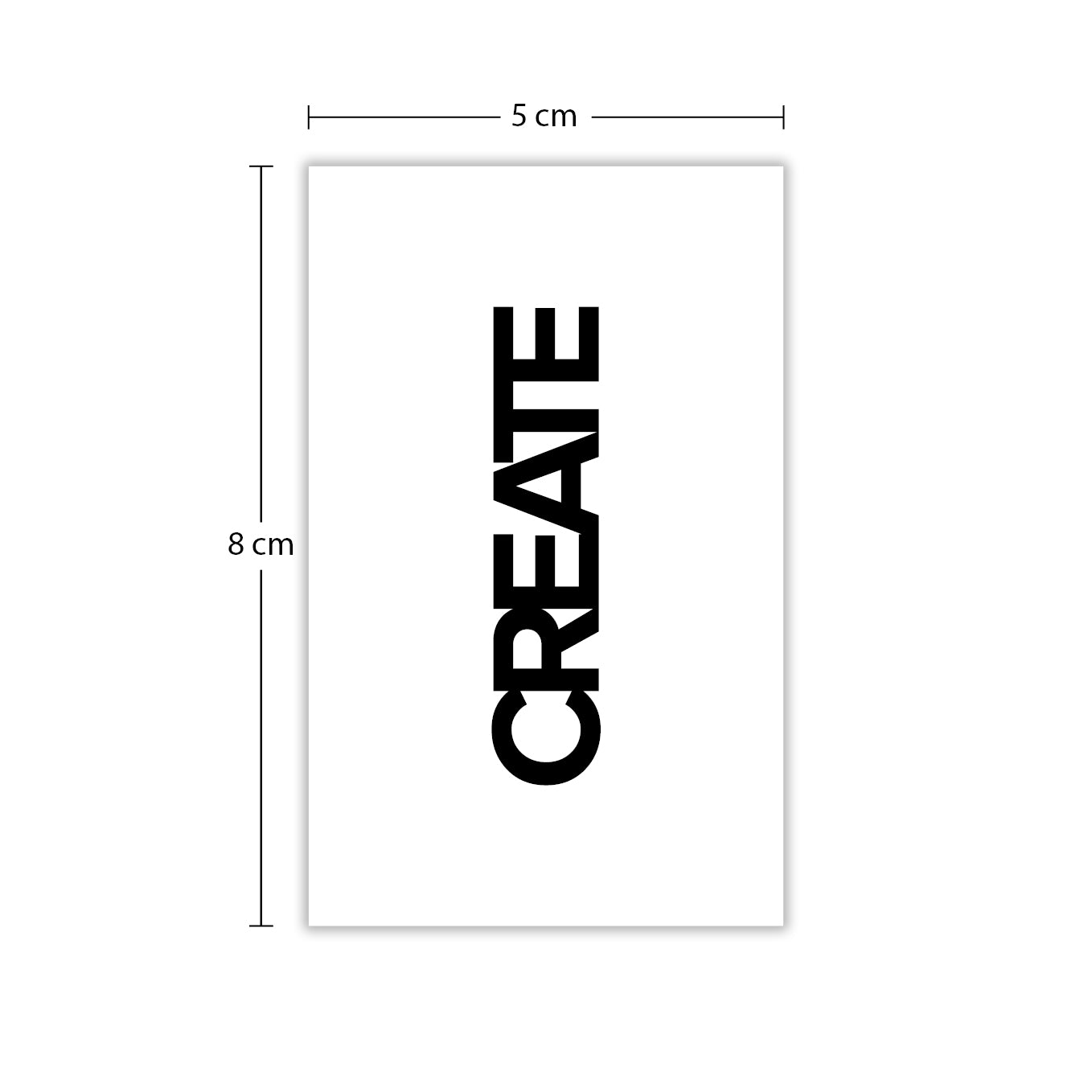 Temporäres Tattoo von minink: CREATE Schriftzug