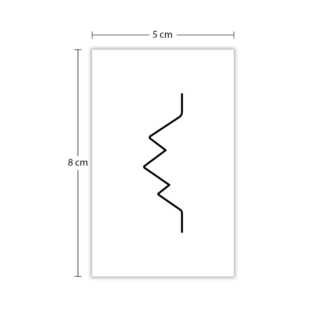 Temporäres Tattoo von minink: Berg mit drei Spitzen