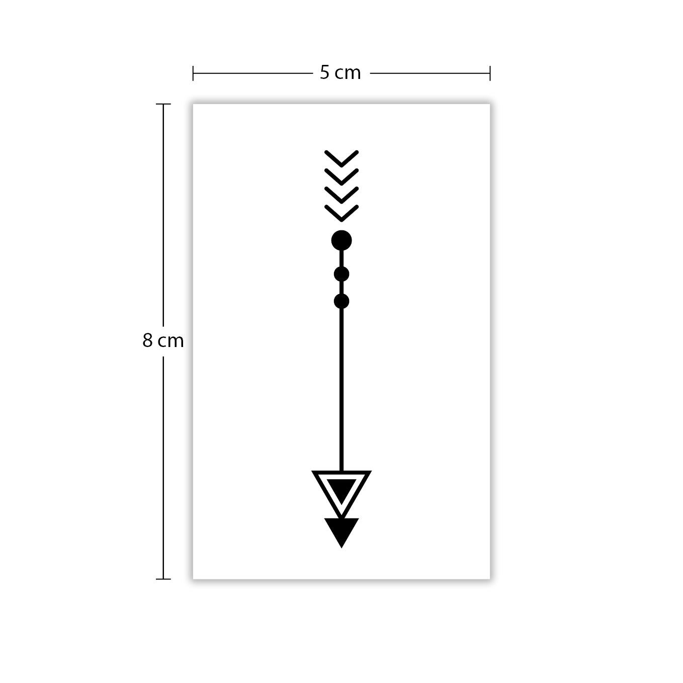 Temporäres Tattoo von minink: Abstrakter Pfeil