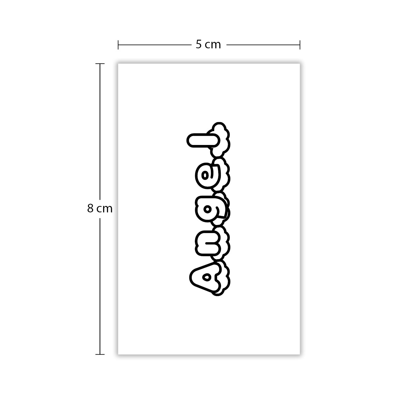 Temporäres Tattoo von minink: Angel auf Wolken