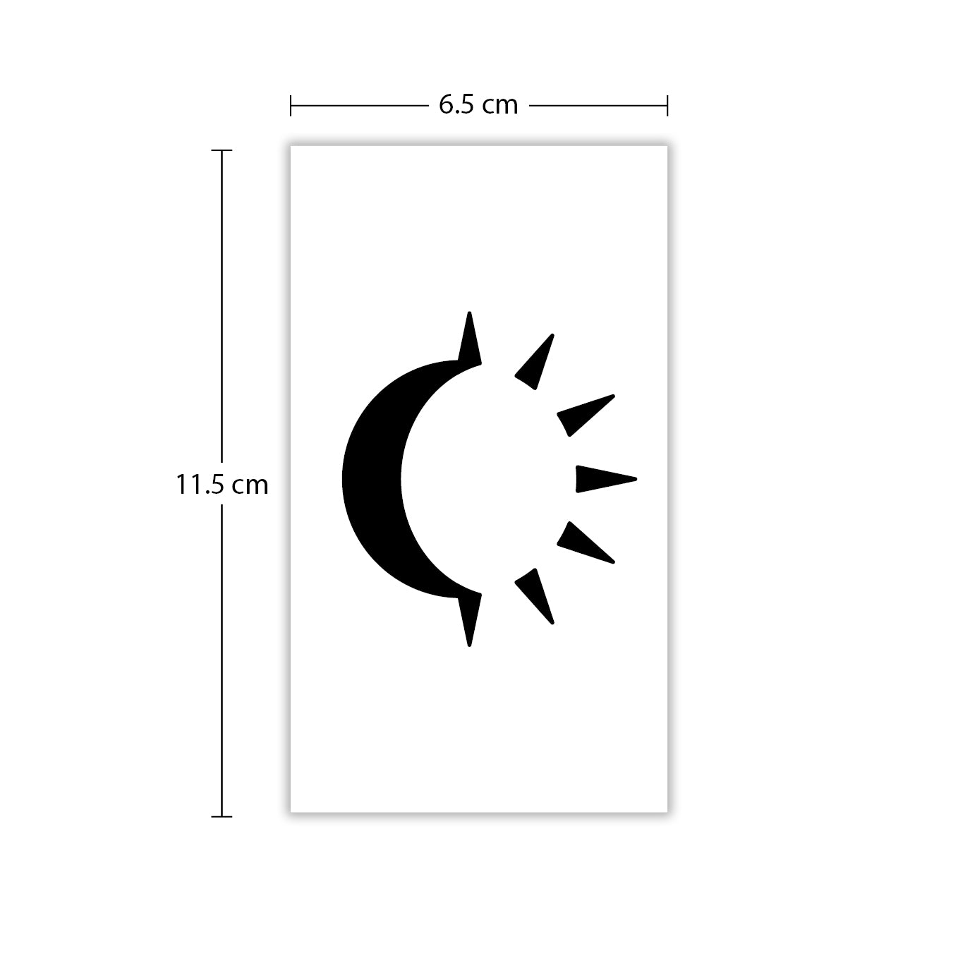 Temporäres Tattoo von minink: Abstrakte Sonnenfinsternis