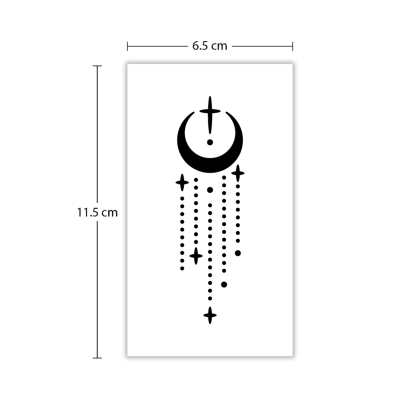 Temporäres Tattoo von minink: Mond Ornament
