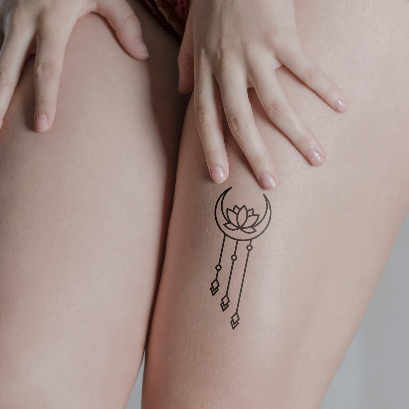 Temporäres Tattoo von minink: Ornament Lotusblume