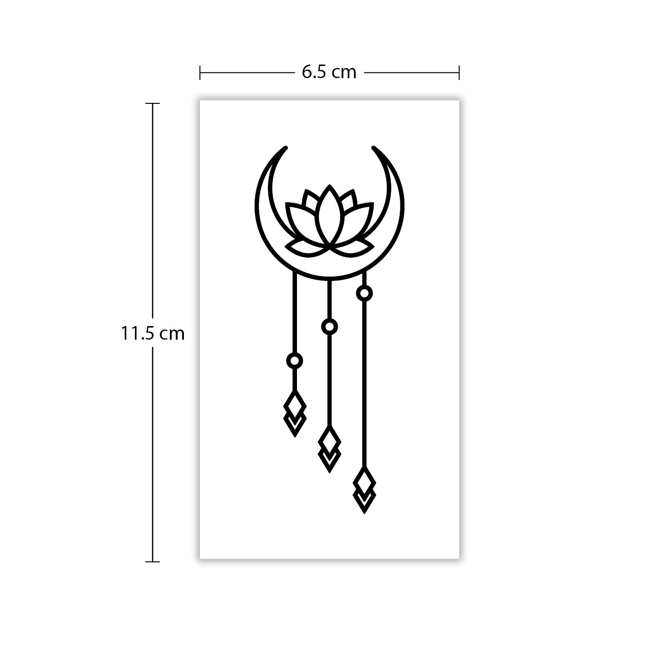 Temporäres Tattoo von minink: Ornament Lotusblume