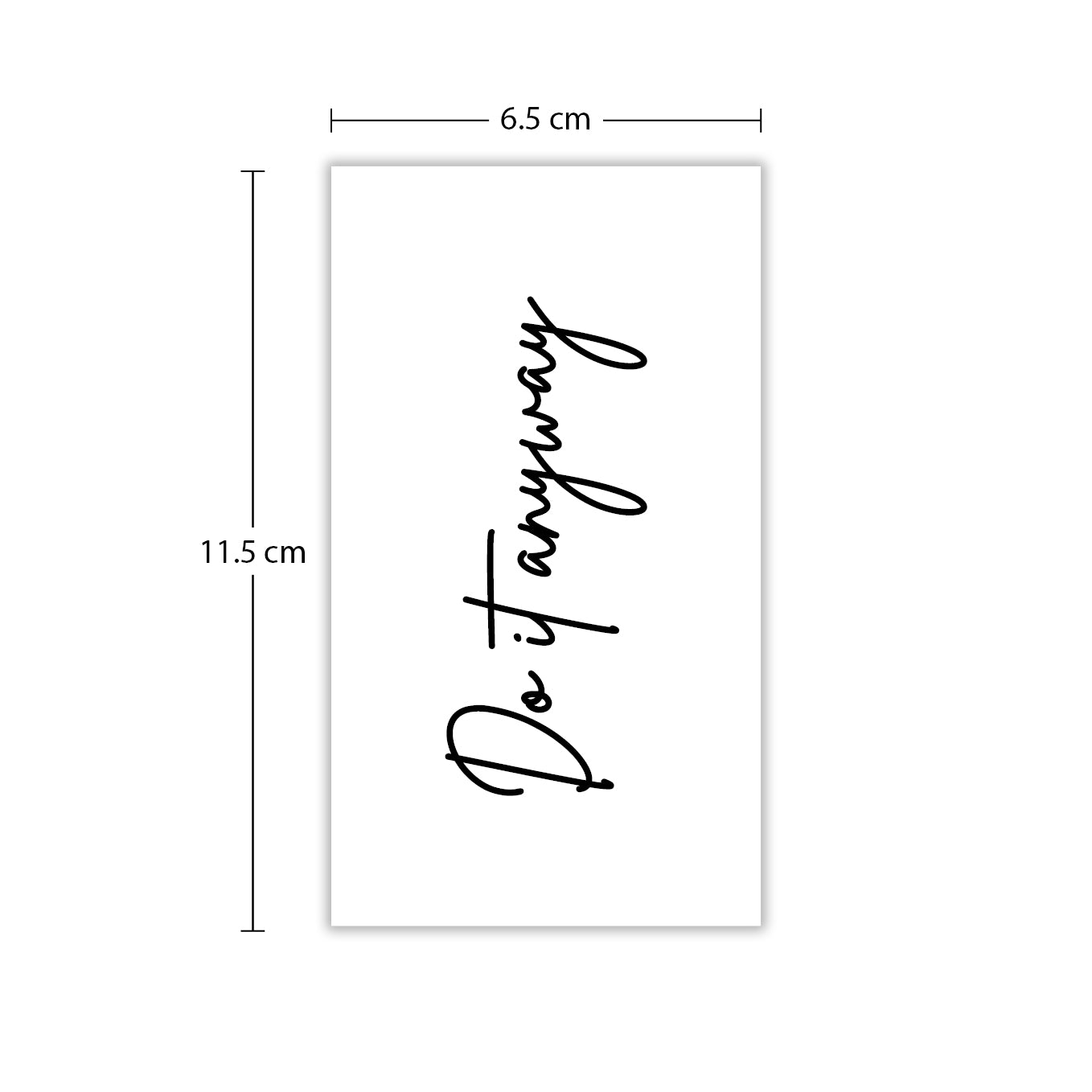 Temporäres Tattoo von minink: Do it Anyway kursiv