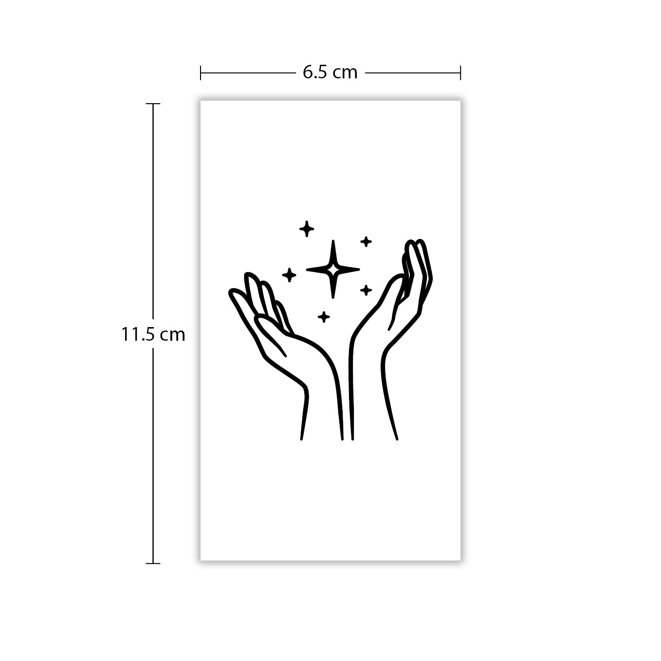 Temporäres Tattoo von minink: Zwei Hände