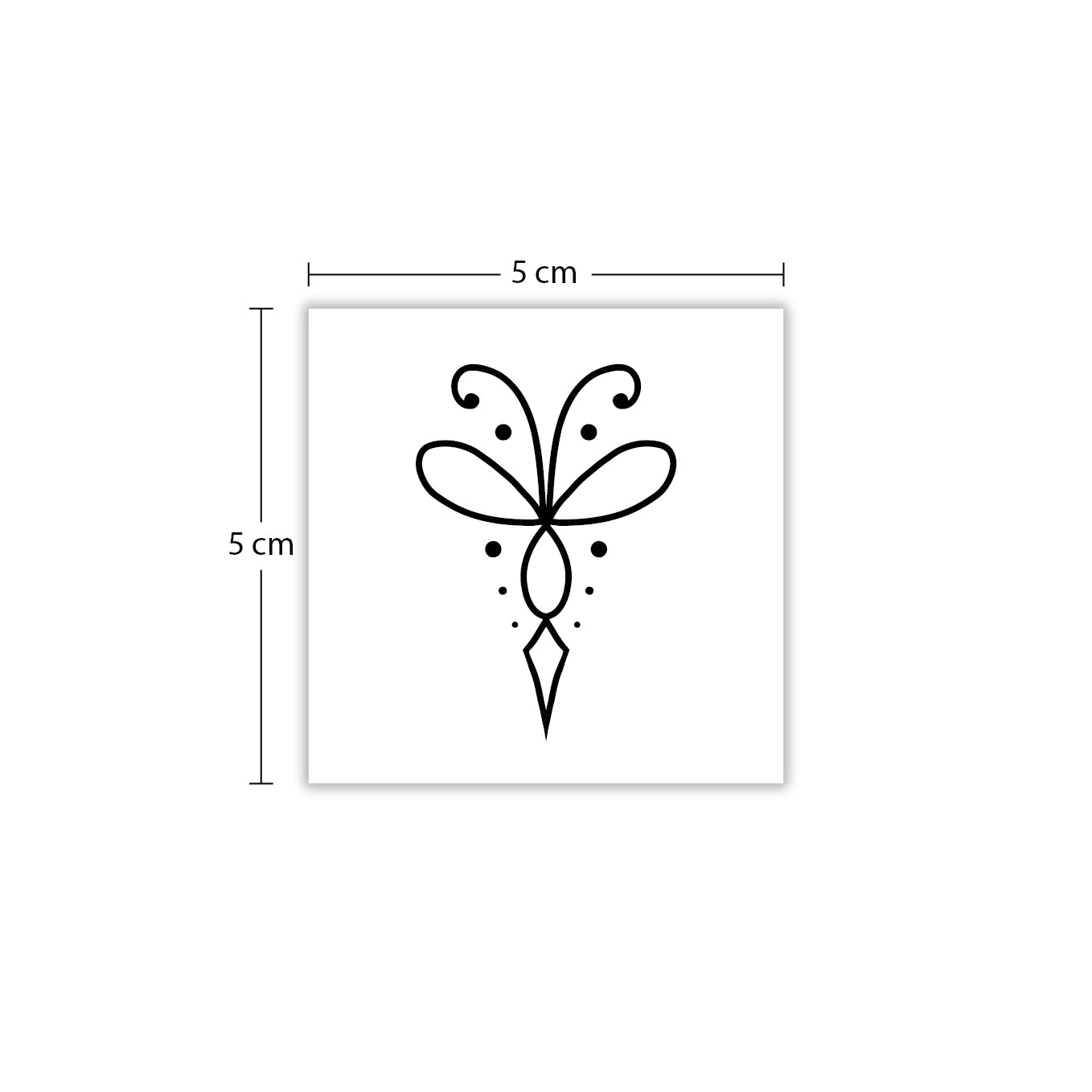 Temporäres Tattoo von minink: Symmetrischer Balance