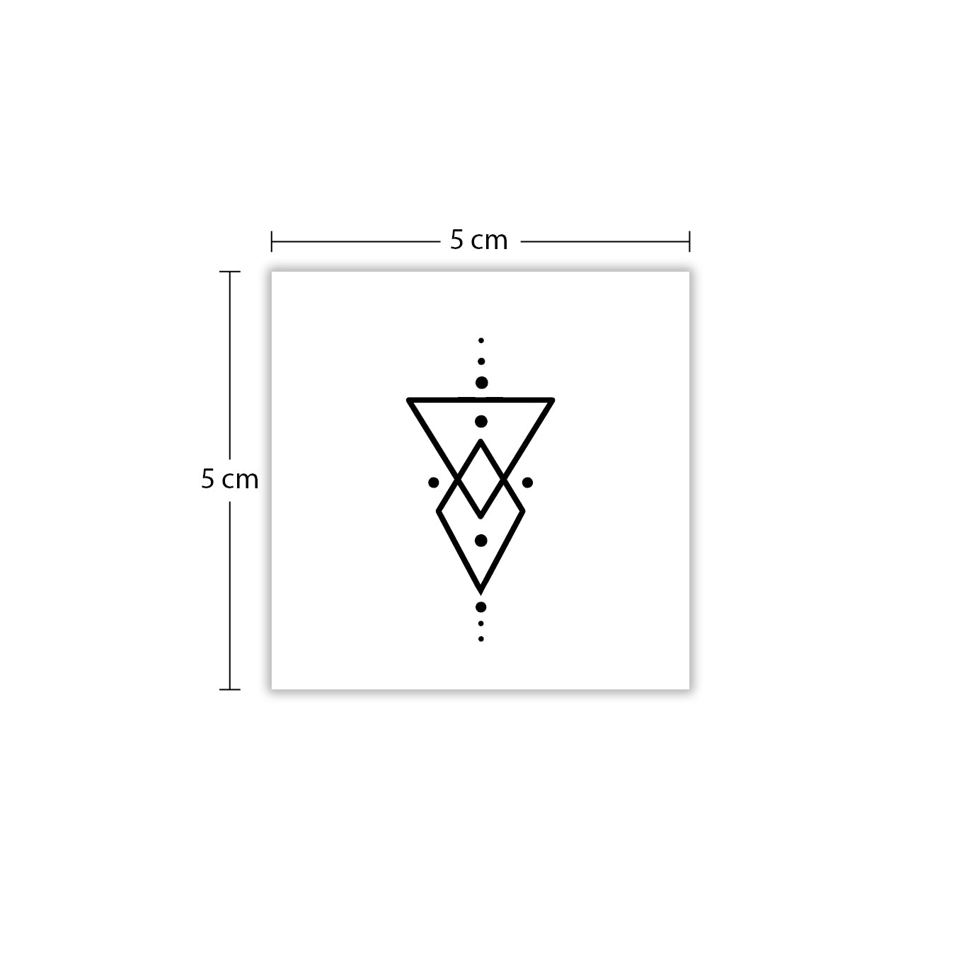 Temporäres Tattoo von minink: Moderne Symbolkunst