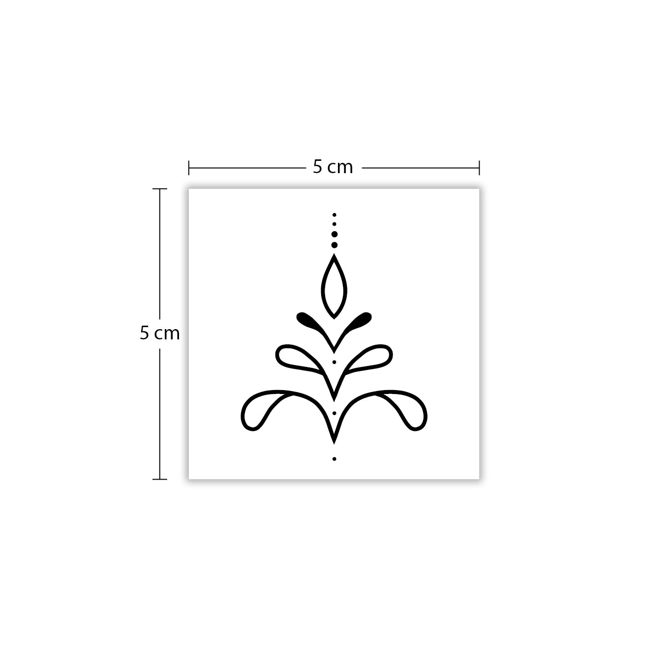 Temporäres Tattoo von minink: Öffnende Linienform