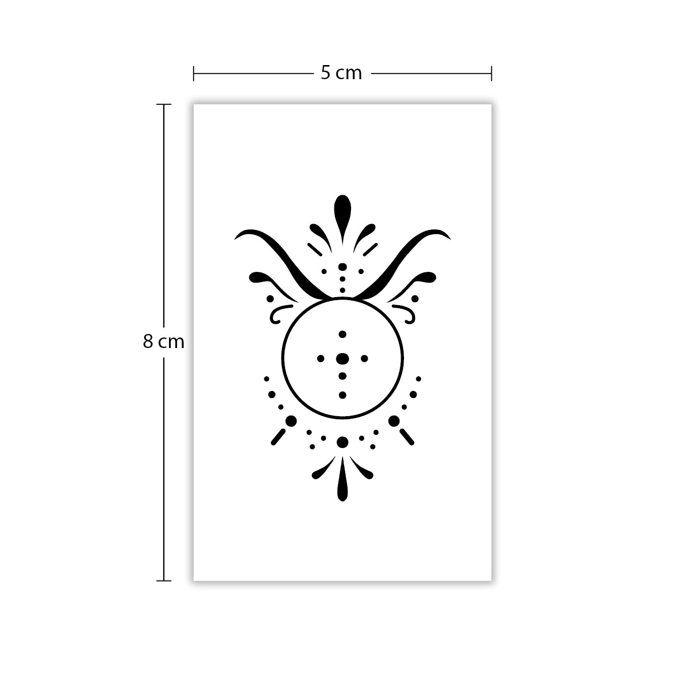 Temporäres Tattoo von minink: Sternzeichen Stier in kalligrafischer Schrift