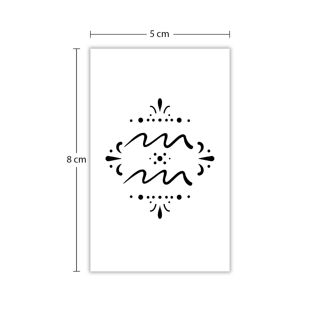 Temporäres Tattoo von minink: Sternzeichen Wassermann in kalligrafischer Schrift