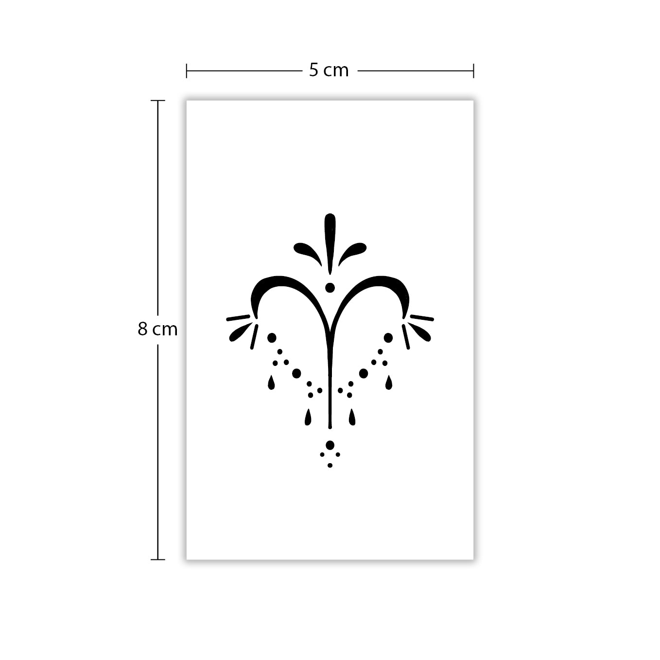 Temporäres Tattoo von minink: Sternzeichen Widder in kalligrafischer Schrift