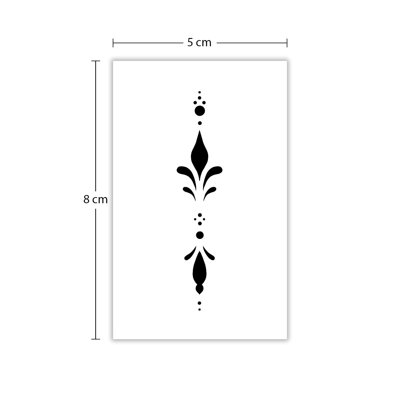 Temporäres Tattoo von minink: Blätter mit Ornamentstruktur