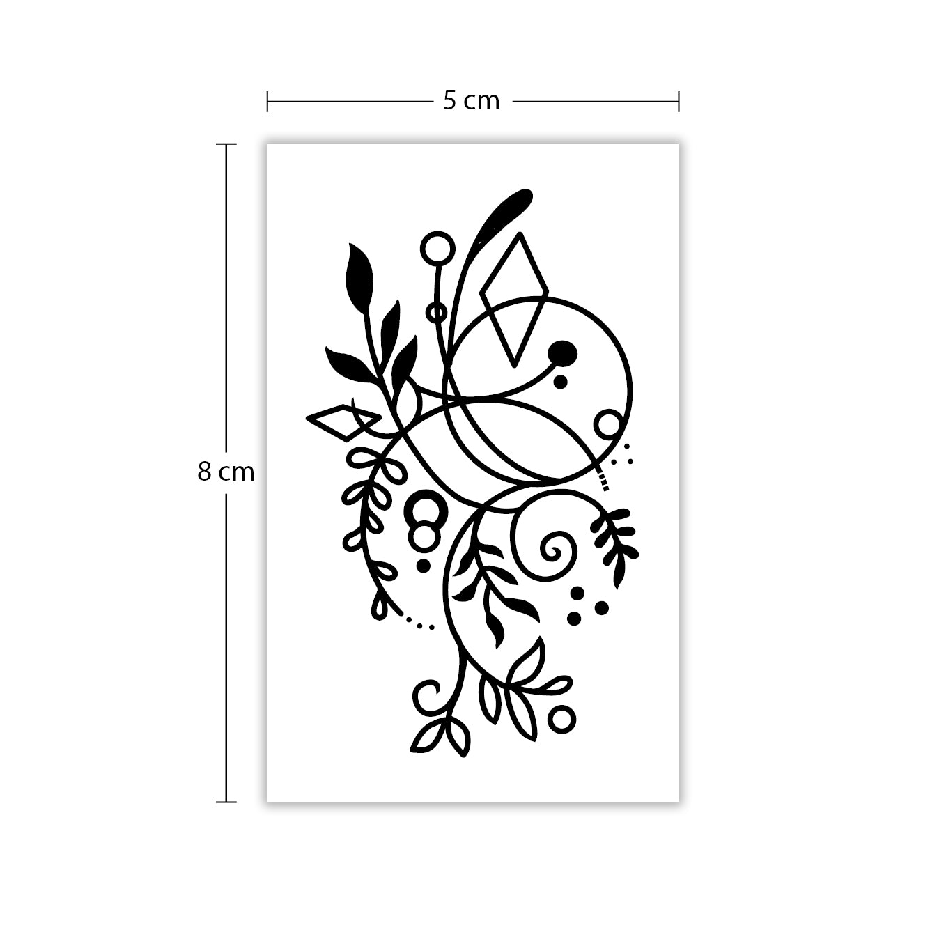 Temporäres Tattoo von minink: Botanische Spirale