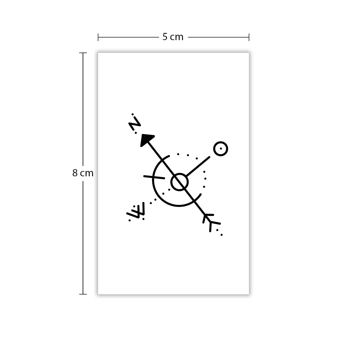 Temporäres Tattoo von minink: Ornamentaler Kompass