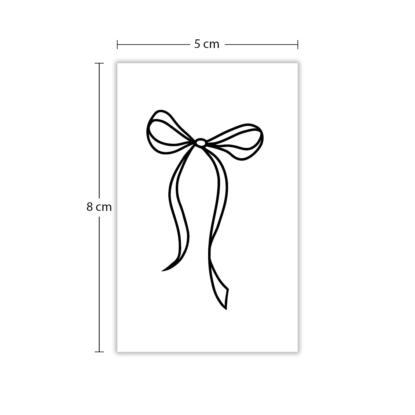 Temporäres Tattoo von minink: Zarte Schleife