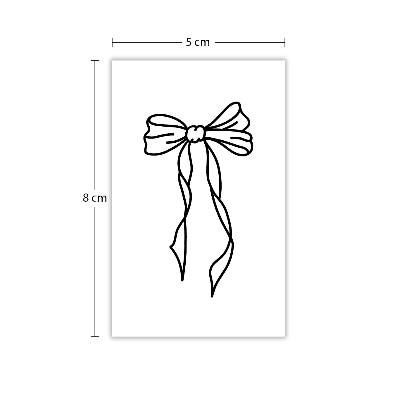 Temporäres Tattoo von minink: Feine Schleife