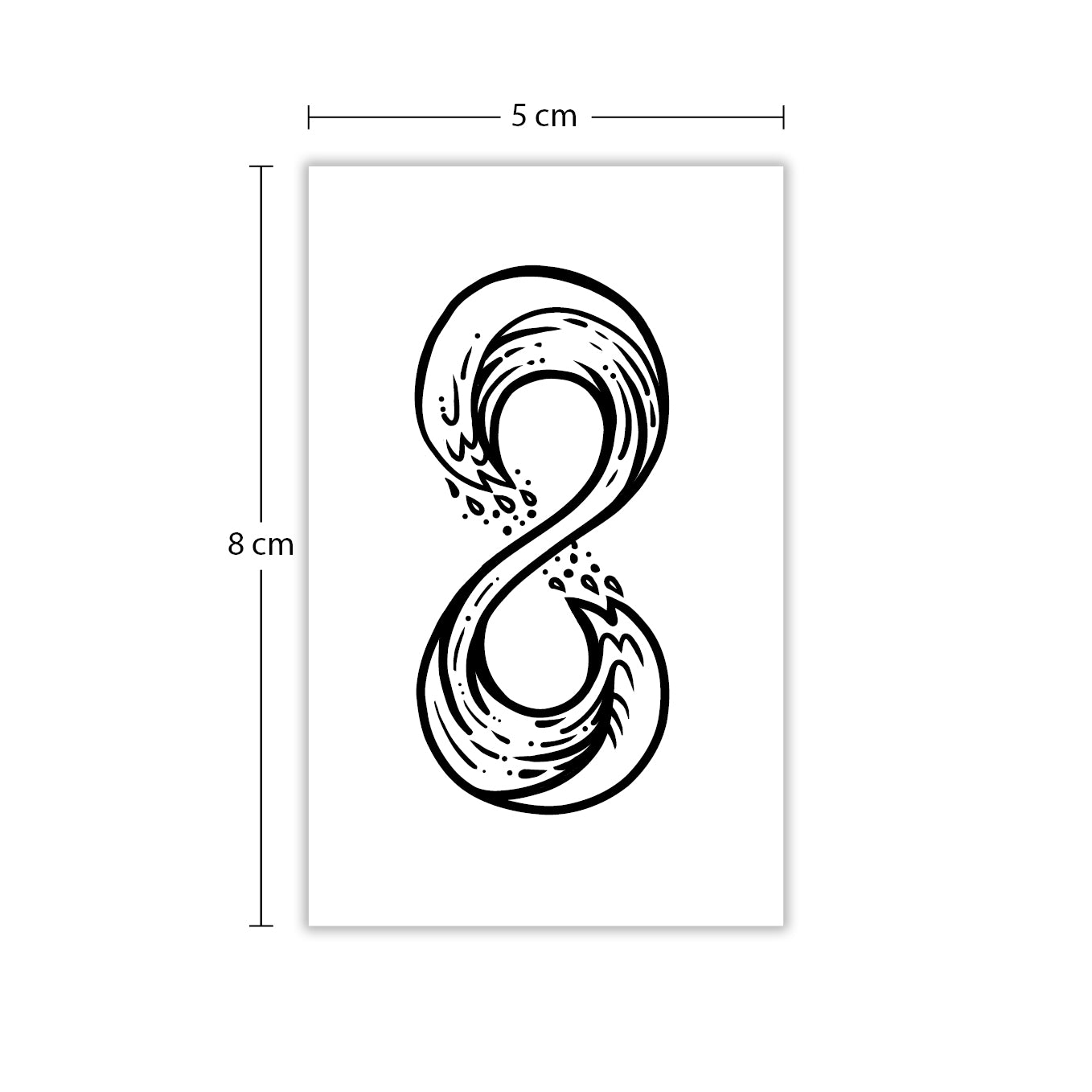 Temporäres Tattoo von minink: Welle der Unendlichkeit