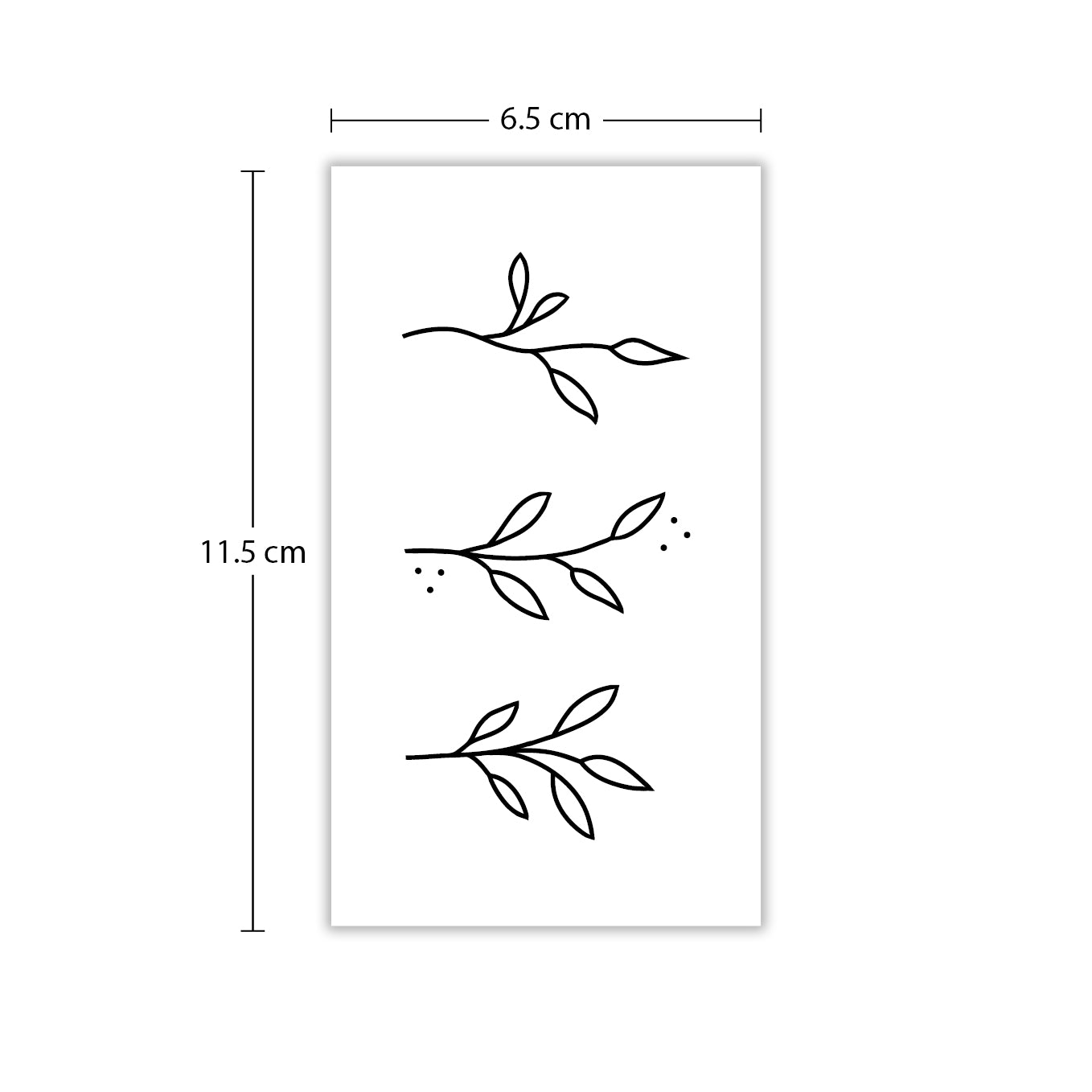 Temporäres Tattoo von minink: Zweigen Trio