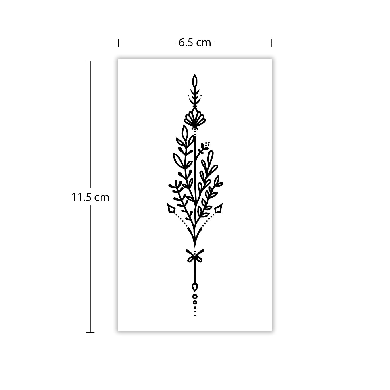 Temporäres Tattoo von minink: Fusstattoo: Bonatisches Muster