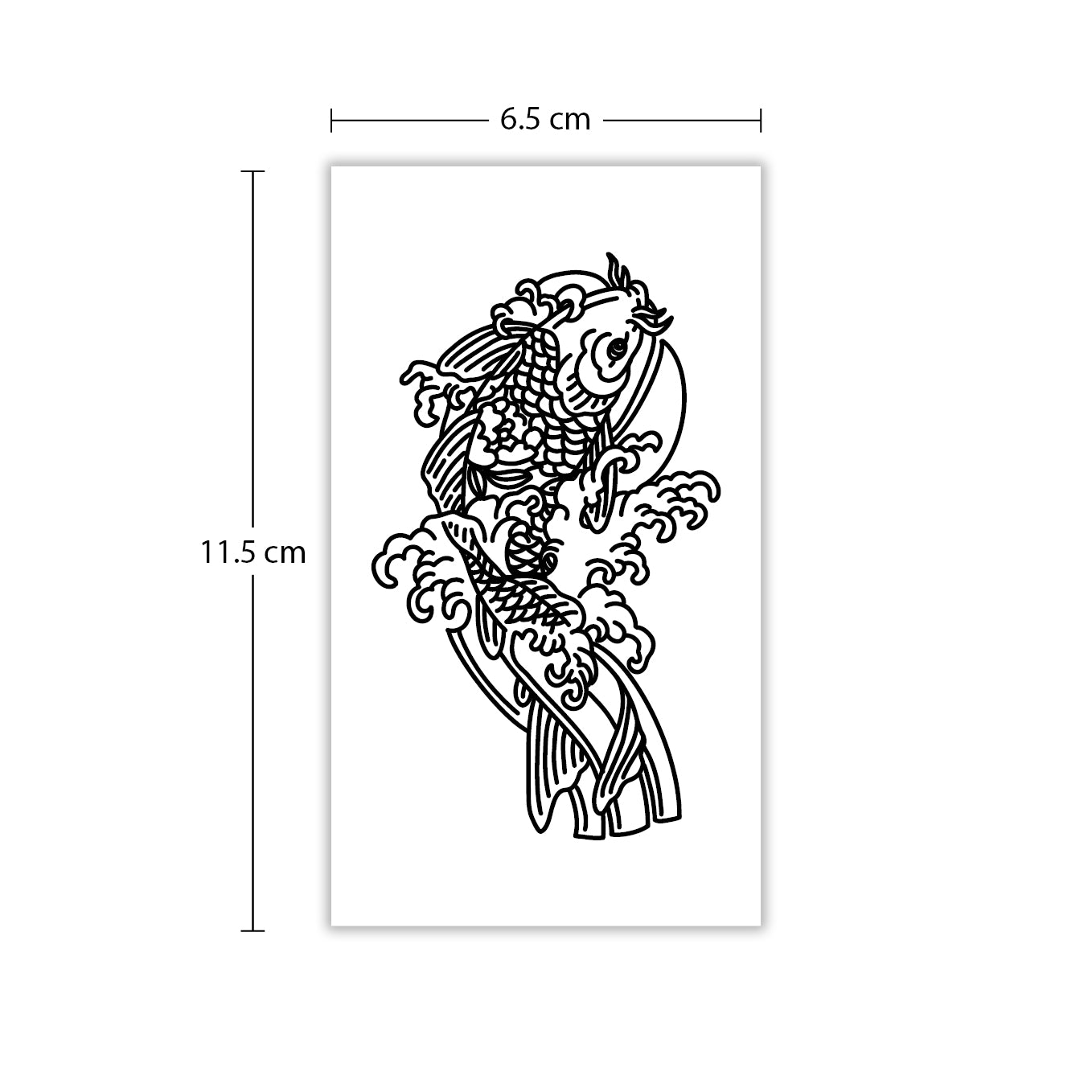 Temporäres Tattoo von minink: Koi Tattoo