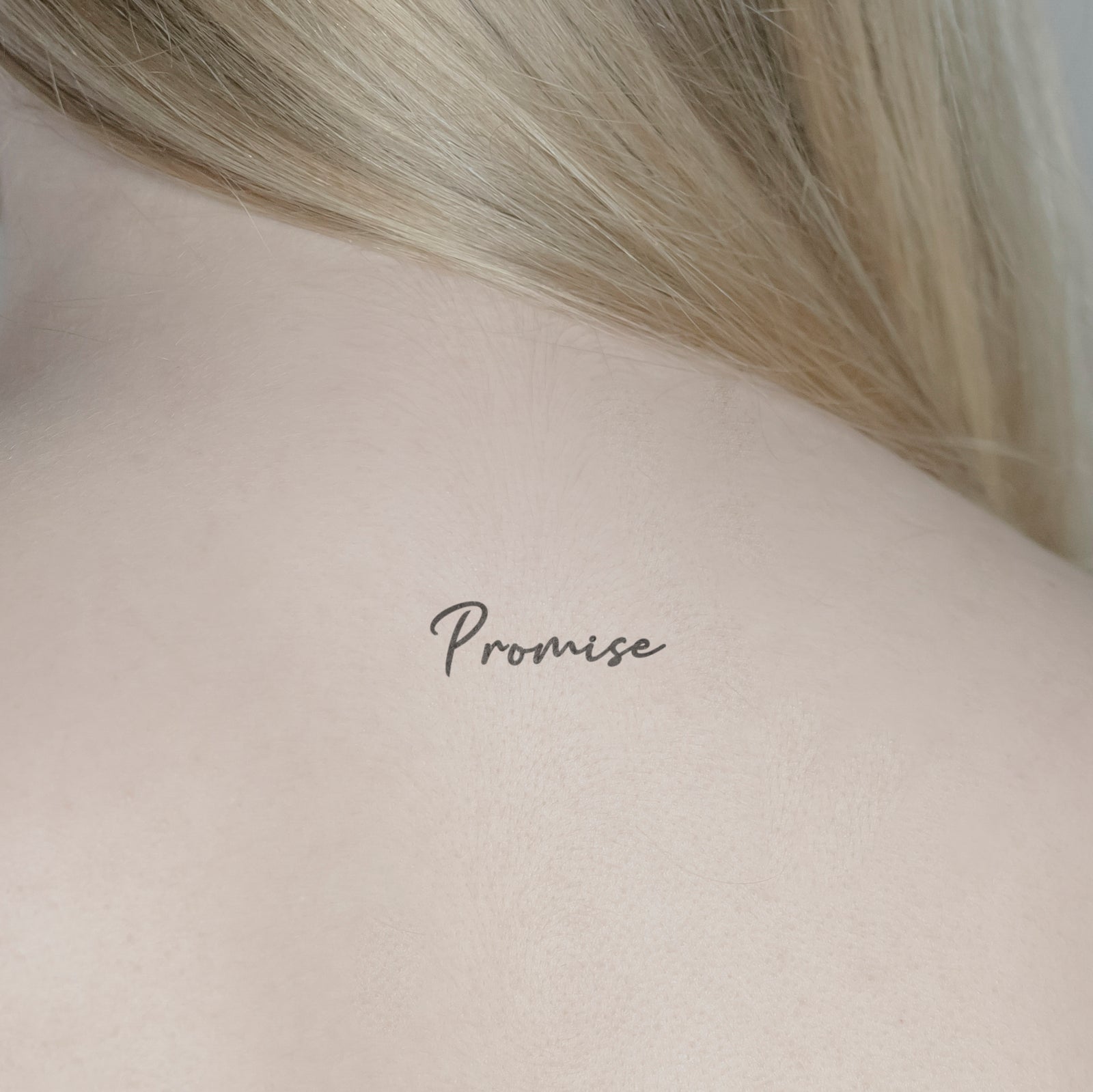 Promise Tattoo von minink, der Marke für temporäre Tattoos.