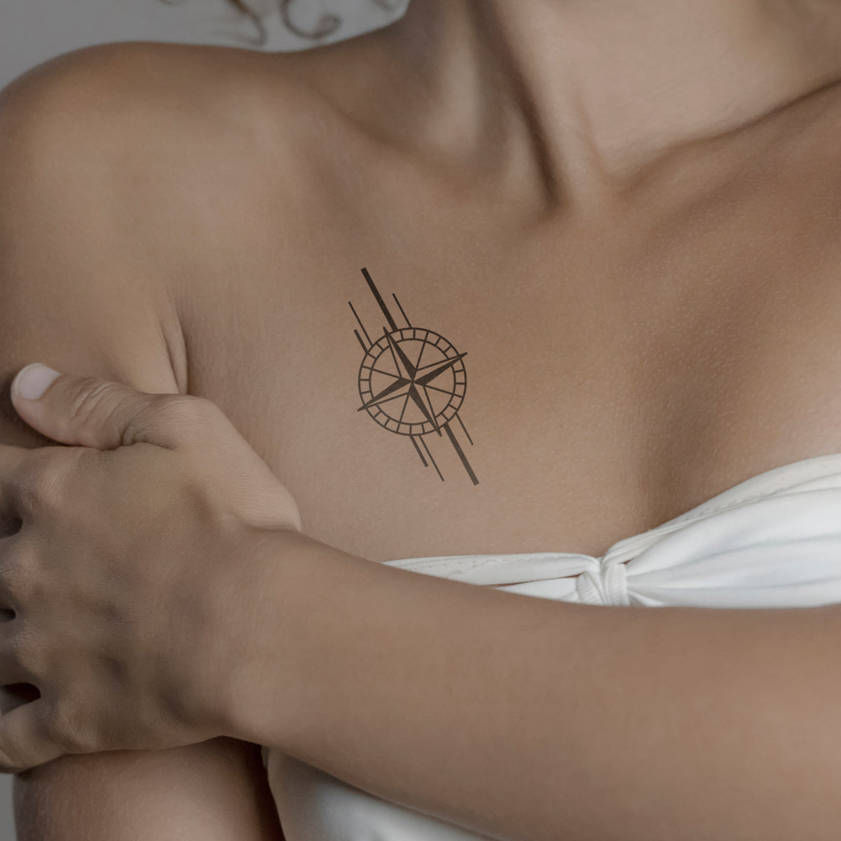 Temporary Tattoo Anchor and Compass Nautical Fake Body Art Sticker  Waterproof | eBay