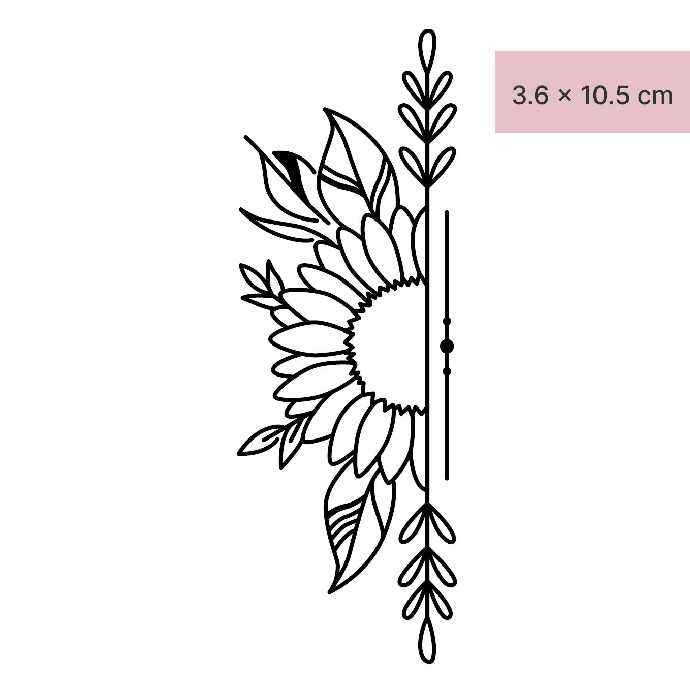 Sonnenblumen Traum Tattoo von minink, der Marke für temporäre Tattoos.