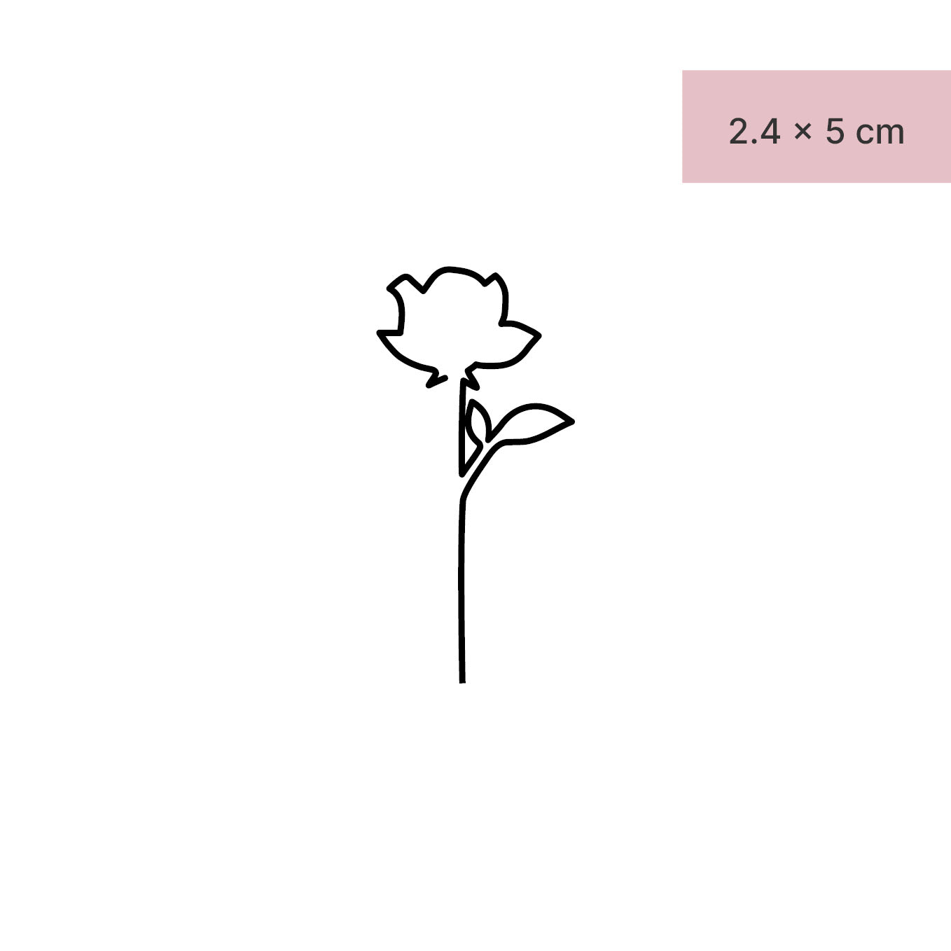 Feine Rose Tattoo von minink, der Marke für temporäre Tattoos.