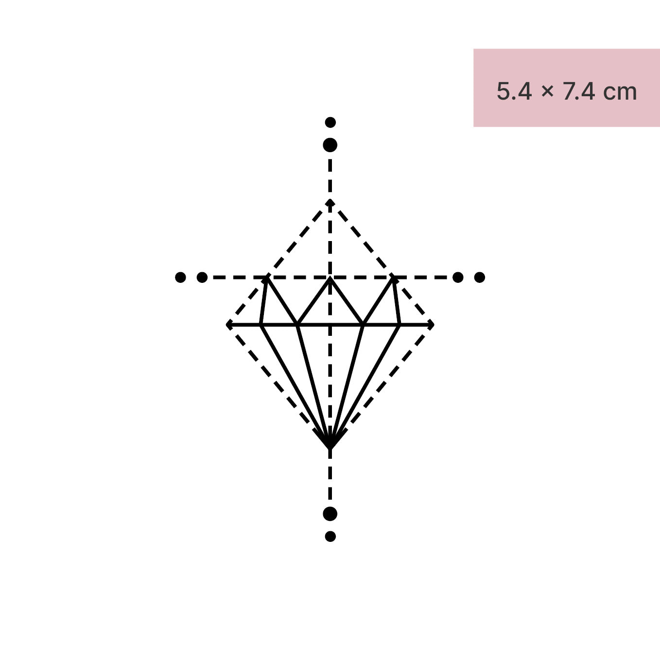 Diamantbohrer Tattoo von minink, der Marke für temporäre Tattoos.