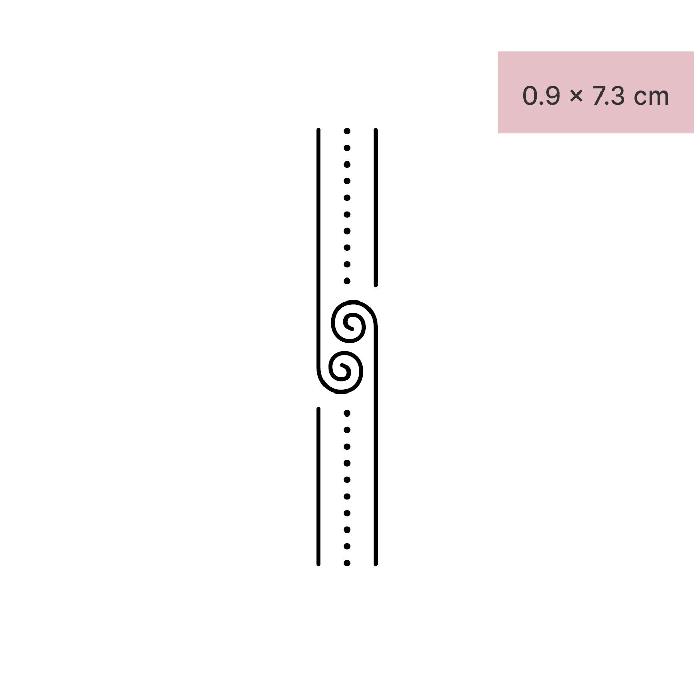 Abstrakte Linien Tattoo von minink, der Marke für temporäre Tattoos.