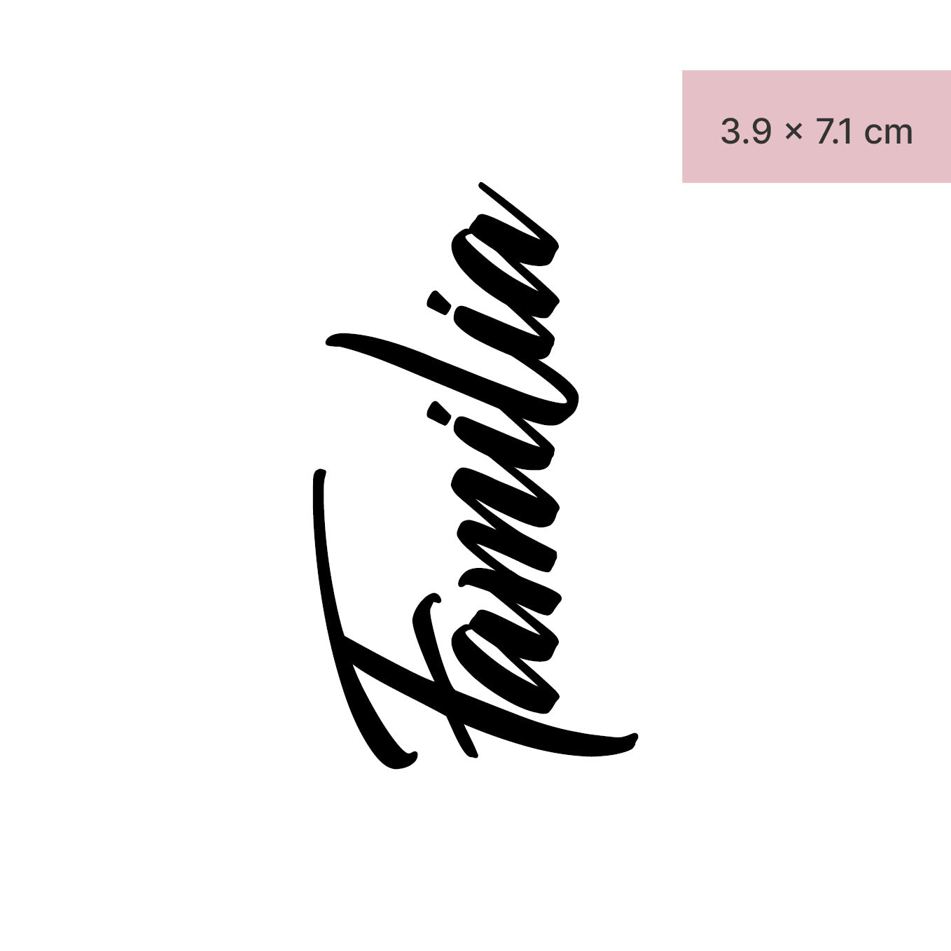 Familia Tattoo von minink, der Marke für temporäre Tattoos.