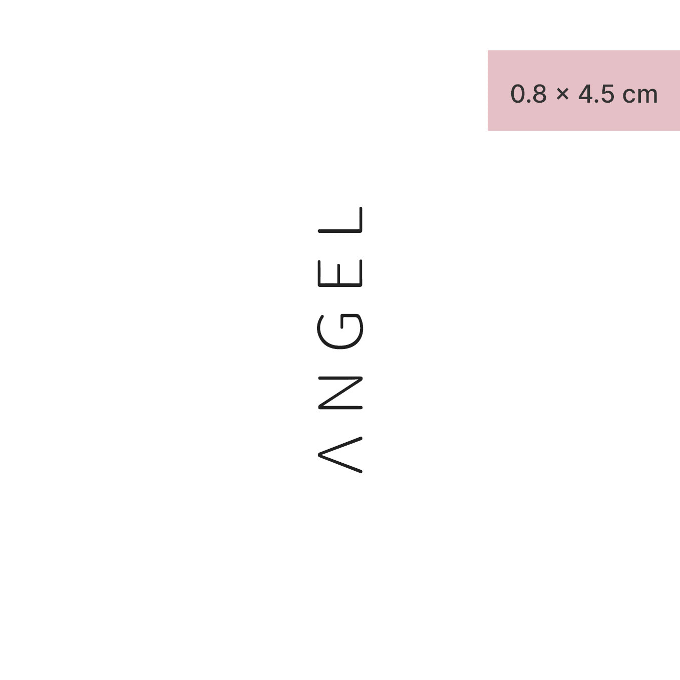 ANGEL Serifenlos Tattoo von minink, der Marke für temporäre Tattoos.