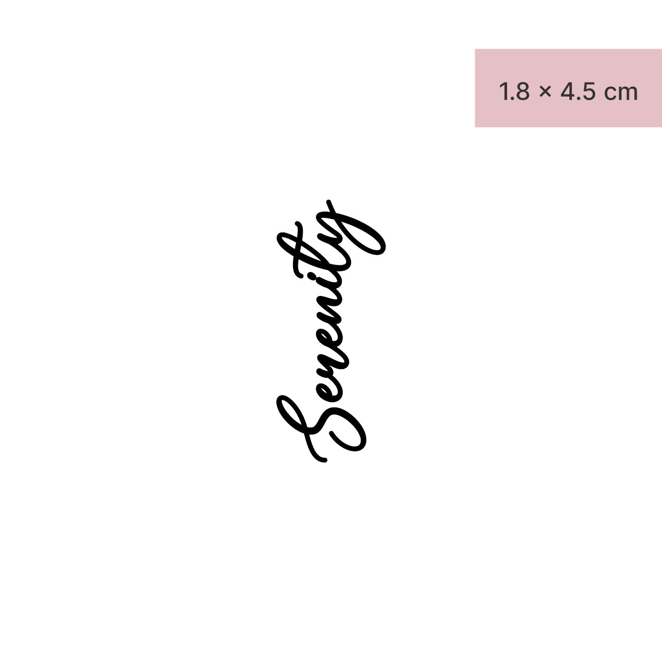 Serenity Tattoo von minink, der Marke für temporäre Tattoos.