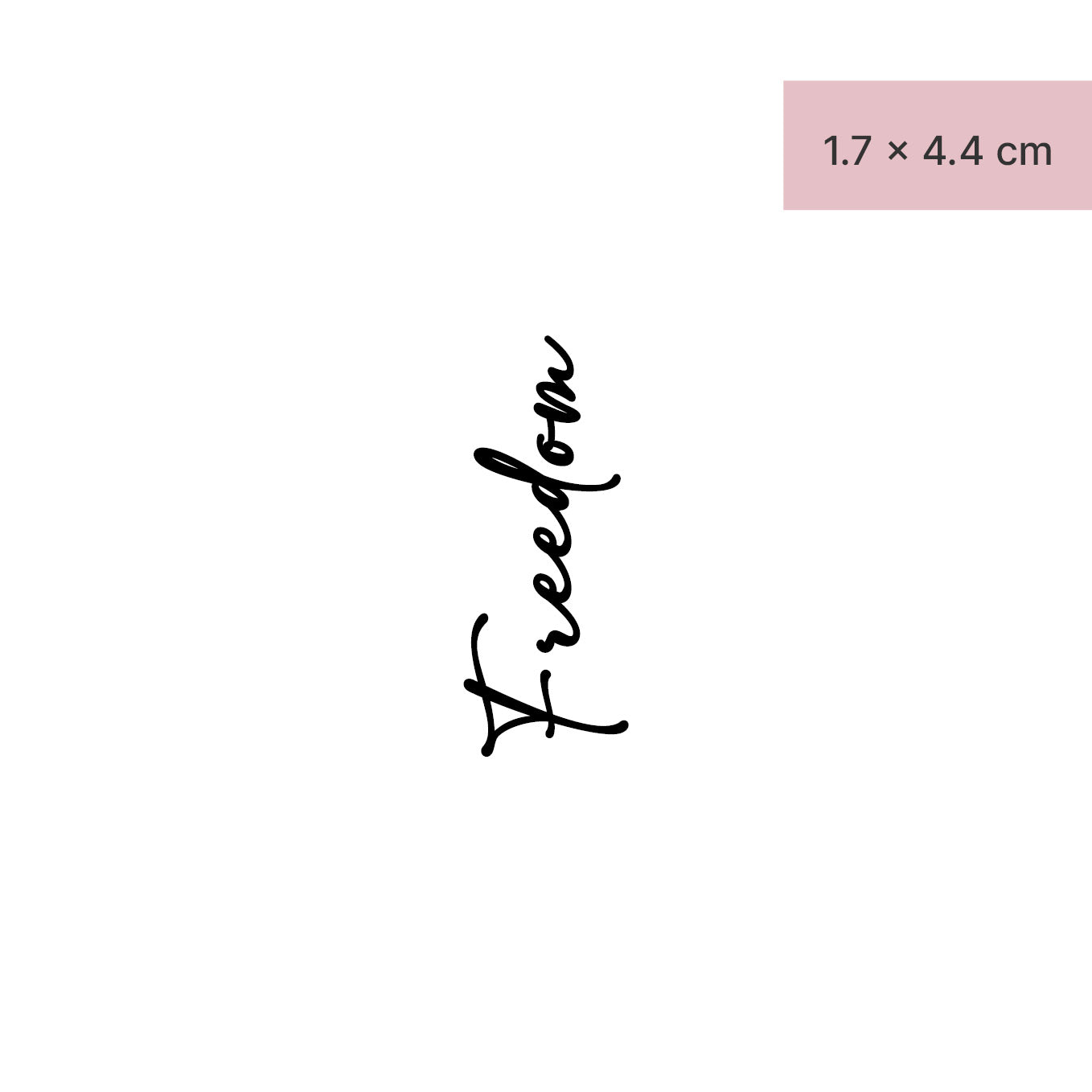 Freedom Tattoo von minink, der Marke für temporäre Tattoos.