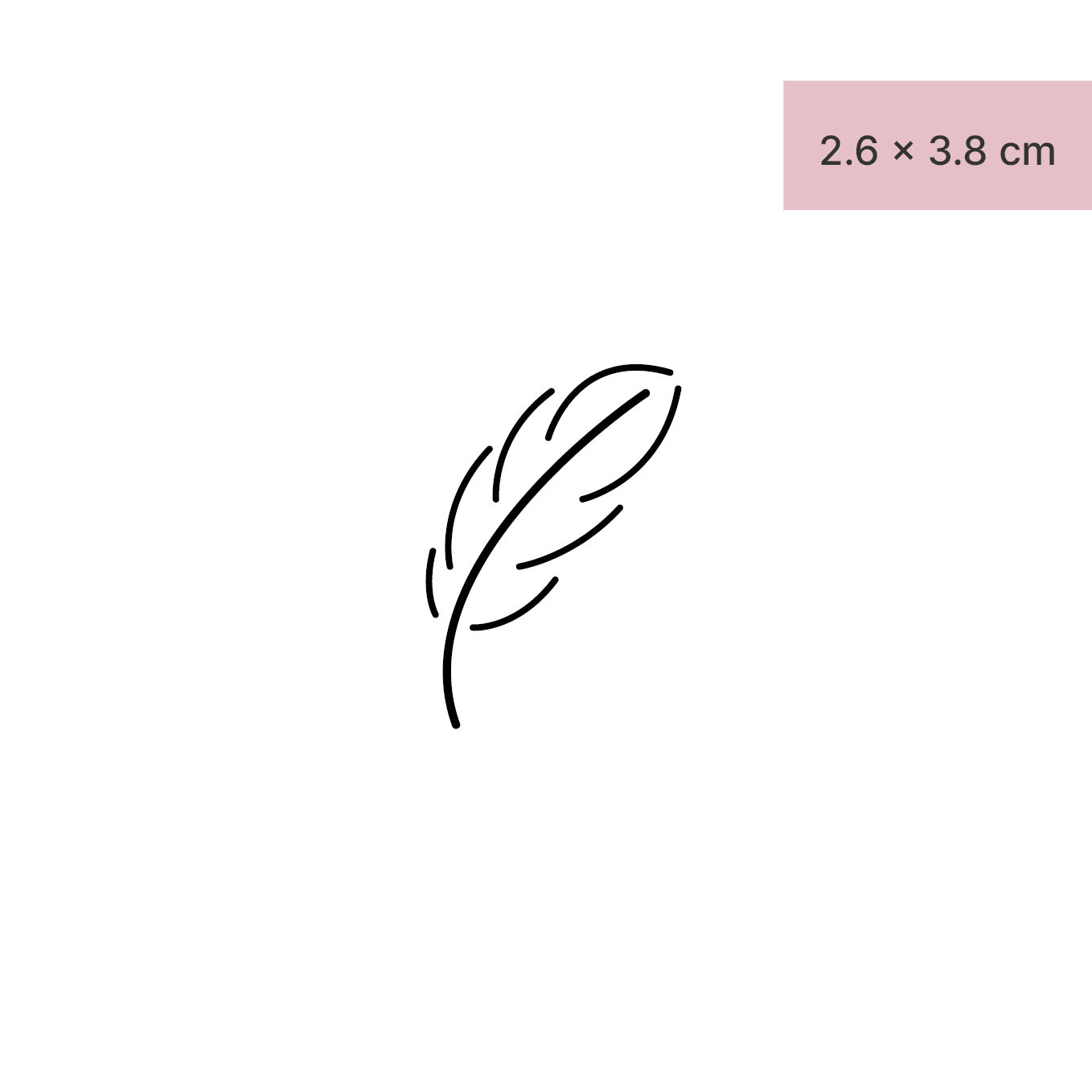 Fineline Tattoo Feder von minink, der Marke für temporäre Tattoos.