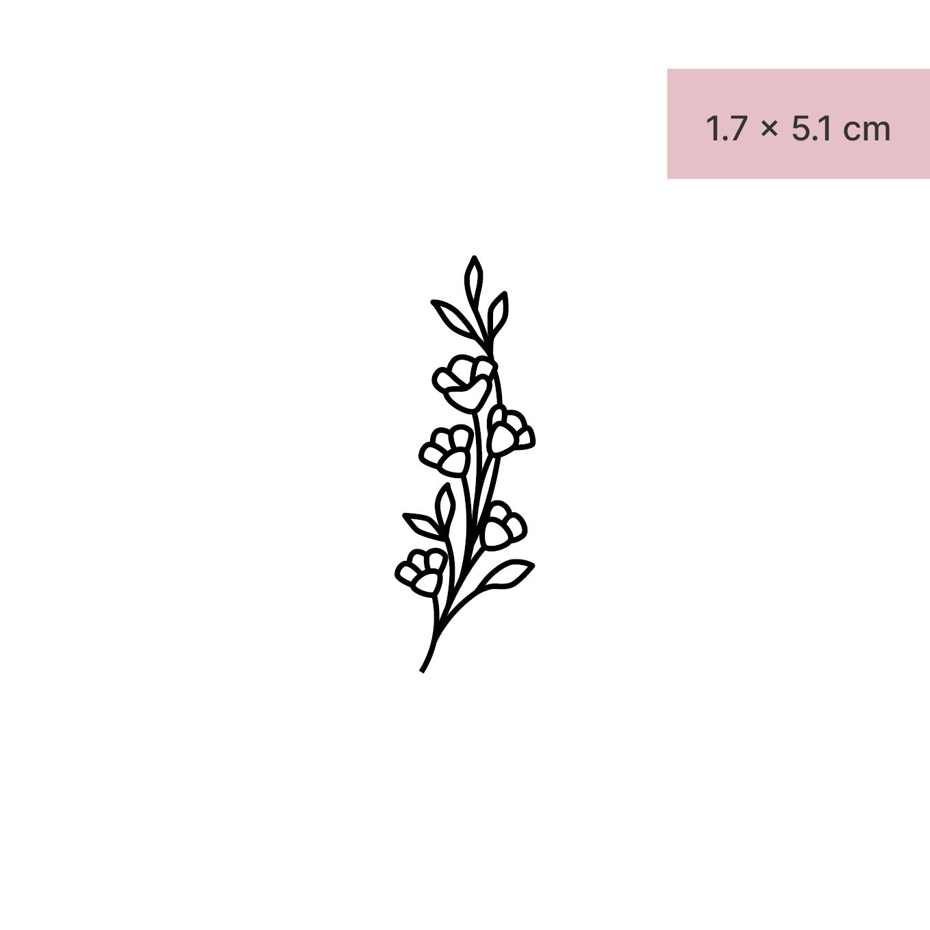 Vergissmeinnicht Tattoo von minink, der Marke für temporäre Tattoos.