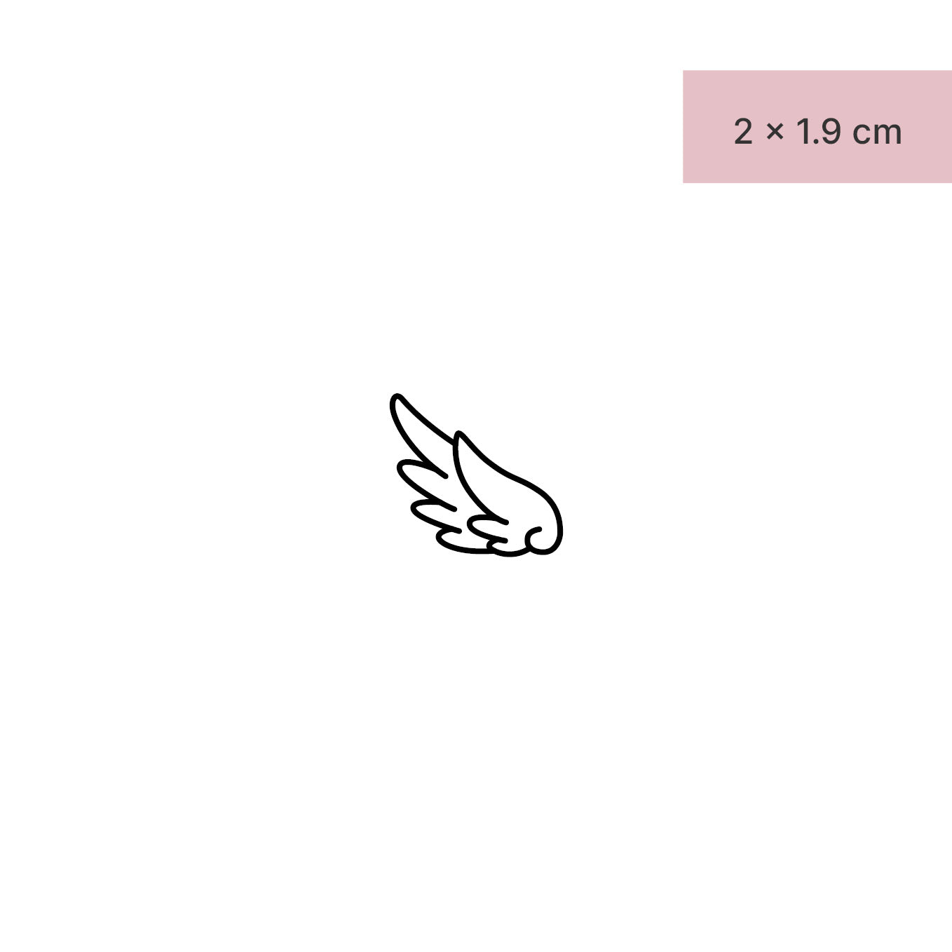 Flügel Tattoo von minink, der Marke für temporäre Tattoos.